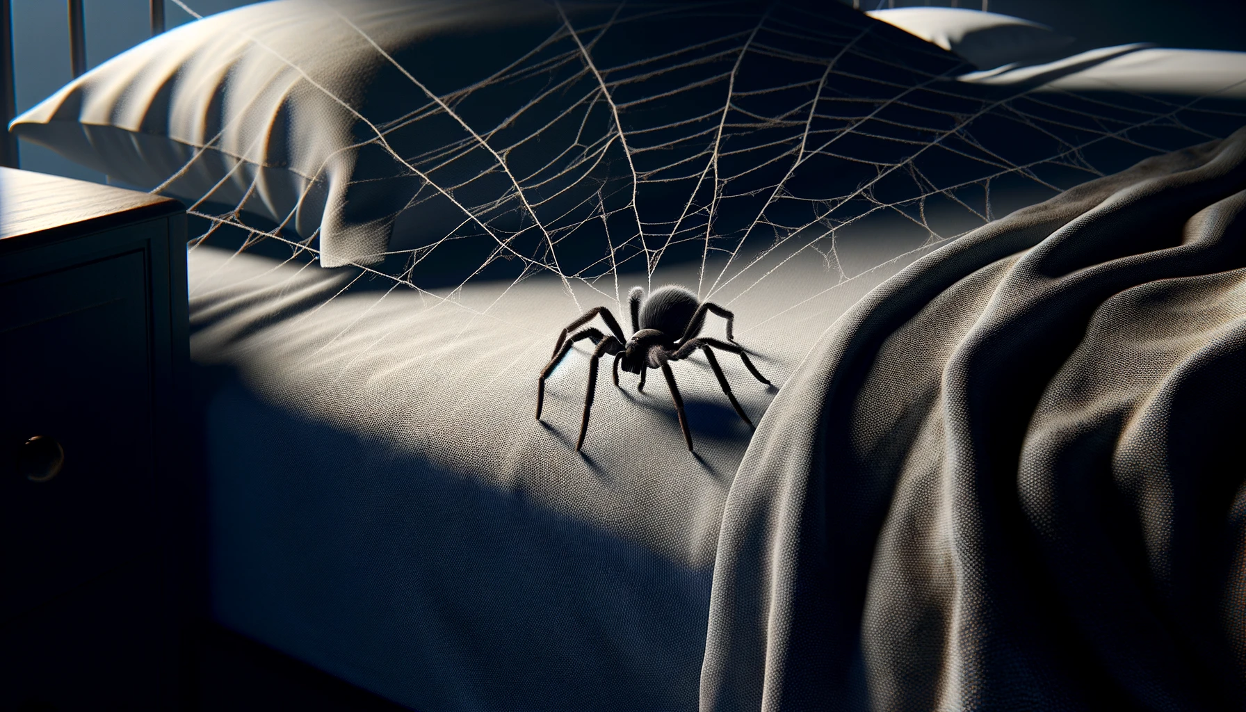 Do Black House Spiders Climb into Beds?